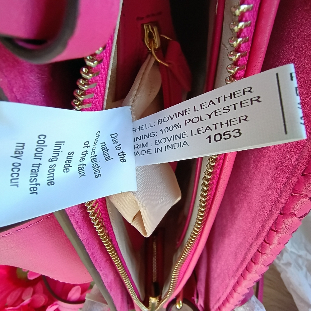 Radley London Hot Pink/Coulis Leather Liverpool Street Small Multiway Satchel - Picture 15 of 16
